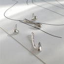 Versatile Not afraid of water Two wear Small Smooth surface Water Drop Earrings