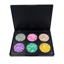Popfeel 6 Colors Long-lasting Glitter Eyeshadow Pallete Eye Shadow (EK07)