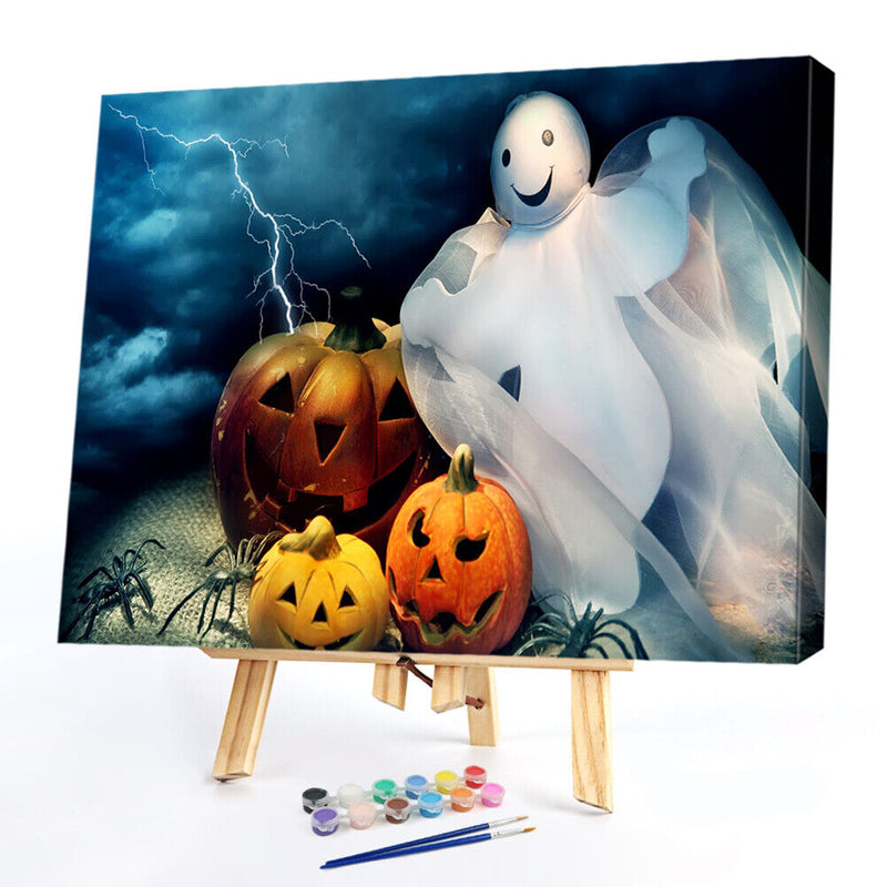 Halloween ghost 50x40cm Oil Paint By Numbers Picture DIY