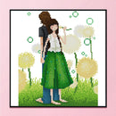Partial Embroidery Printed DIY Cross Stitch Kit Love Heart 14CT Needlework Decor
