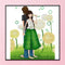 Partial Embroidery Printed DIY Cross Stitch Kit Love Heart 14CT Needlework Decor