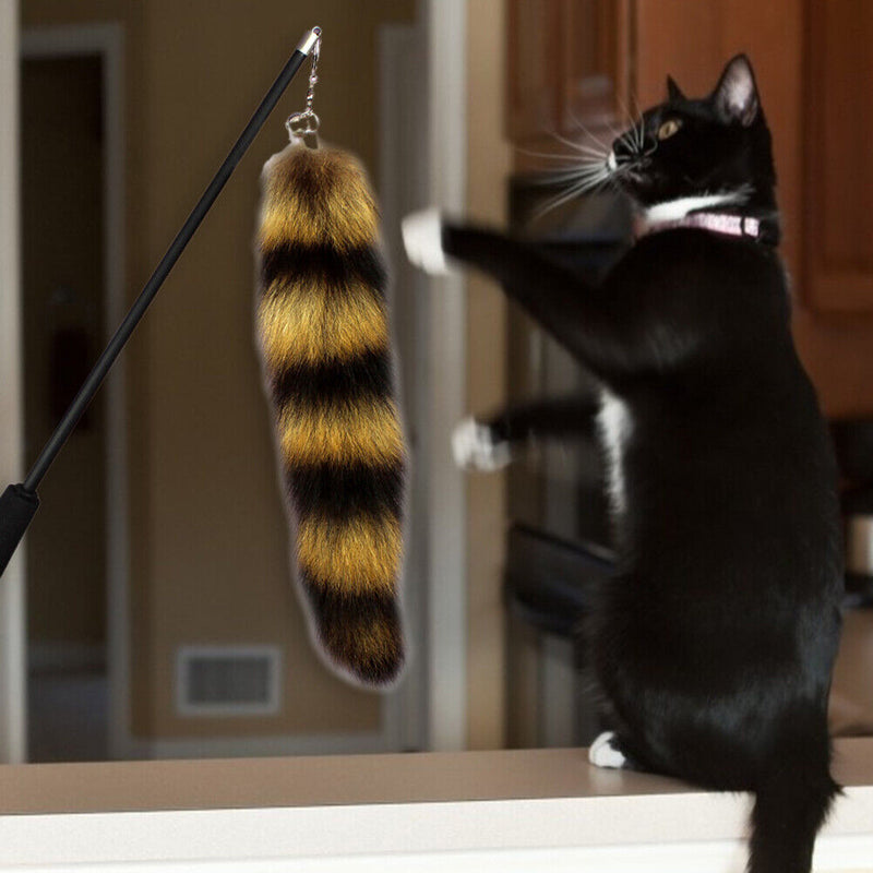 Funny Cat Feather Stick Teaser Wand Replacement Head for Kitten Toys (B)