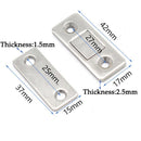 Ultra-thin Strong Suction Magnetic Door Lock Stainless Steel Stealth Magnetism