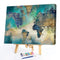 Map Abstract Oil Paint By Numbers Canvas DIY Coloring Picture Home Decorations