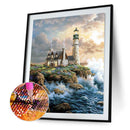 5D DIY Seaside Lighthouse Full Square Diamond Painting Mosaic Picture Decor Kit