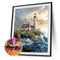 5D DIY Seaside Lighthouse Full Square Diamond Painting Mosaic Picture Decor Kit