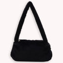 Animal Pattern Underarm Bag Women Mini Plush Shoulder Handbags Purse (2)
