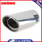1PCS Stainless Steel Car Rear Chrome Round Exhaust Tube Tail Muffler Tip A