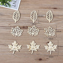 Craft Hanging Ornaments Leaves Wood Chips Wooden Slice Home Decoration