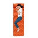 Camping Sleep Pad Inflatable Air Mattress Outdoor Beach Cushion (Orange)