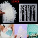 Paper Cards Walls Painting Layering Stencils Scrapbooking Embossing Template