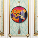 DIY Sun Set Diamond Painting Tassel Pendants Special Shape Full Drill Home