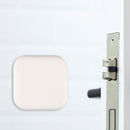 Punch Free Door Bumper Protector Self Adhesive Handle Square Pads (White) Newly
