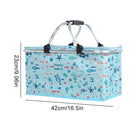 Insulated Cooler Bag, Picnic Basket for Travel, Camping, Keeps Wine Food Fresh