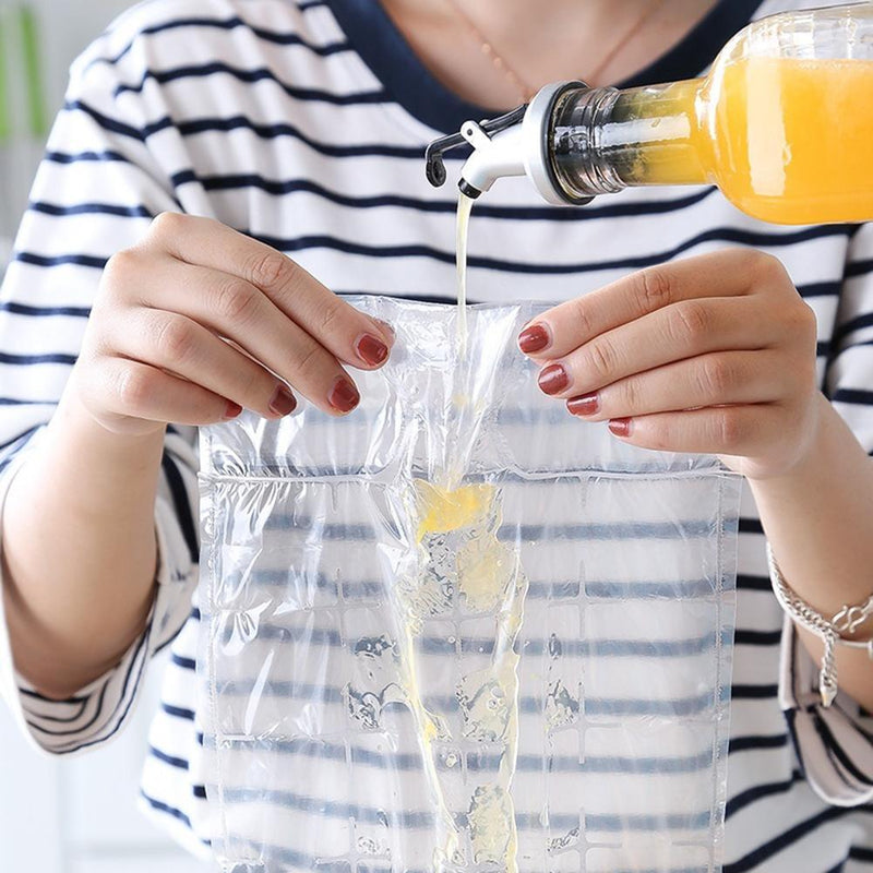 10pcs Disposable Ice Tray Mold Cocktail Ice-Making Bag Juice Drink Tools