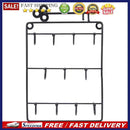 Iron Coat Hat Organizer Rack Wall Mounted 11 Hangers Hooks Key Storage Holder