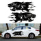2pcs Lion Totem Decals Car Stickers Personality Auto Side Body Stickers Black