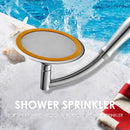 Adjustable High Pressure Water Saving Perforated Shower Head Set (6in) Newly