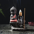 Little Monk Incense Censer Stove 20pcs Incense Cones 1pcs Burner Buddha Stove