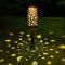 Solar LED Iron Art Lantern Light Star Moon Hanging Lamp for Garden Yard Pathway