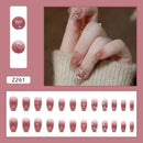 Nail Patch Tools DIY Manicure Patch False Nails Rhinestones Love Heart Shaped