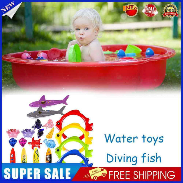 20pcs Swimming Pool Kids Throwing Toys Funny Underwater Diving Water Toys