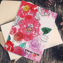 DIY Diamond Painting Flowers Greeting Card Birthday Valentine Blessing Gift
