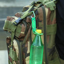 Sports Outdoor Rubber Kettle Buckle Carabiner Water Bottle Holder (Green)