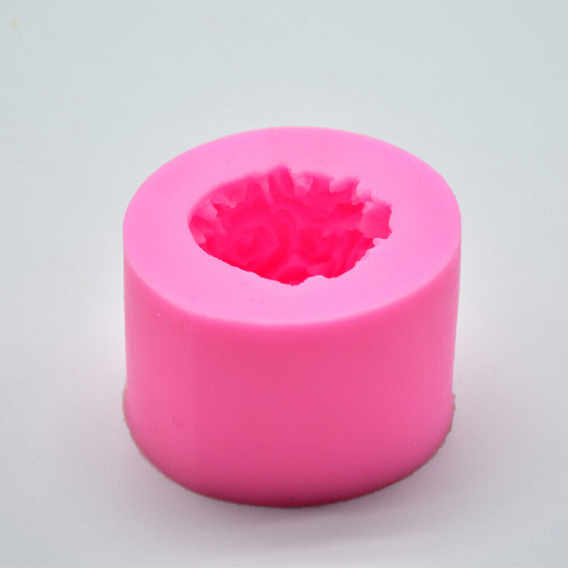Silicone Baking Molds Rose Flower Shape Soap Chocolate Mousse Cake DIY Moulds