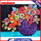 40x50cm Frameless DIY Oil Paint By Numbers Picture Home Living Room Decor Vase