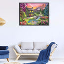 Woods Hut Deer Oil Paint By Numbers DIY Canvas Wall Art Picture Craft Home Decor