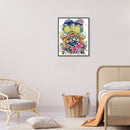 Partial Cross Stitch DIY 14CT Printed Warm Home Hand-made Wall Artwork Kits