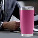 Thermal Car Cup Stainless Coffee Vacuum Insulated Water Bottle (Dark Pink) Newly