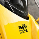 Motorcycle Accessories, Car Stickers, 13.5 x 13.5 cm, "Once Upon A Dog"
