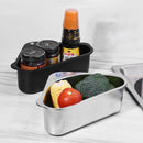 Stainless Steel Triangular Drain Basket Holder Kitchen Sink Filter (Black) Newly
