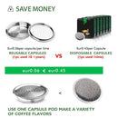 Refillable Capsule Reusable Pods Coffee Capsule Stainless Steel For Senseo