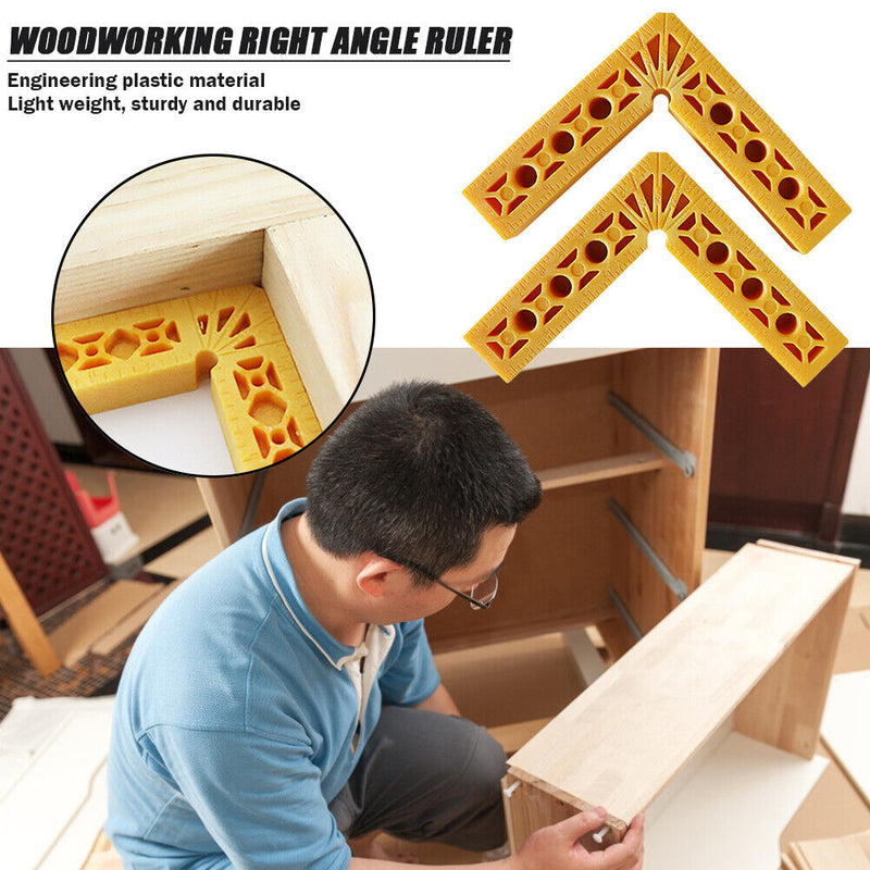 90 Degrees Carpenter Woodworking Square Corner Clamp Right Angle Ruler (A) Newly