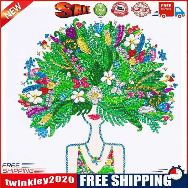Diamond Painting 5D DIY Bouquet Girl Partial Special Drill Rhinestone Kit