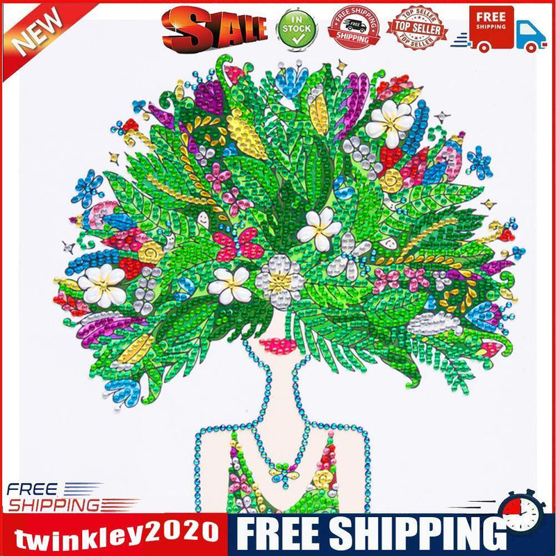 Diamond Painting 5D DIY Bouquet Girl Partial Special Drill Rhinestone Kit