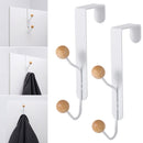 Nail-free Towel Holder Over-The-Door Hook Storage Rack Hanger Hanging Shelf