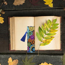 DIY Flower Special Shaped Diamond Painting Leather Tassel Bookmark Gifts Newly