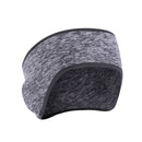 Winter Warm Double-Layer Fleece Scarf Neck Cover for Women Men (Light Gray)