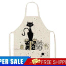 Kitchen Aprons for Women Men Household Baking Dinner Linen White Tablier