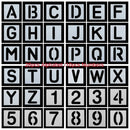 Painting Alphabet Number  Embossing Template Scrapbooking Layering Stencils