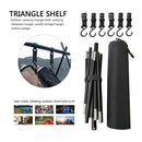 Hanging Rack Outdoor Camp Clothes Sundry Storage Hanger Triangle Shelf (S) Newly