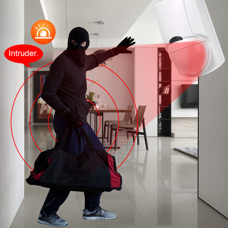 Motion Sensor Alarm, Wireless PIR Human Body Infrared Motion Sensor Detecto
