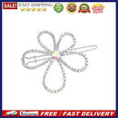 Rhinestone Flower Hair Clip Women Korean Sweet Barrettes Girl Hairpin Headwea