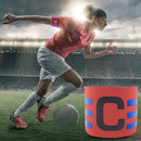 Player Leader Football Captain Armband Nylon Soccer Group Arm Band (Red)