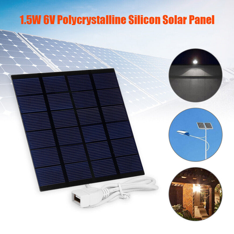 Outdoor Travel USB Polysilicon DIY Solar Panel for Light Mobile Phone Batte