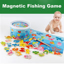 Puzzle Ocean Animal Pattern Literacy Card Cartoon Fish Magnetic Fishing Game